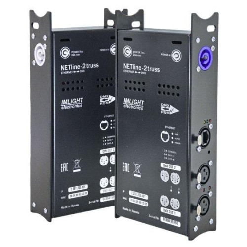 Imlight NETline-2Truss блок преобразования сигнала Artnet в DMX-512-A Imlight NETline-2Truss блок преобразования сигнала Artnet в DMX-512-A