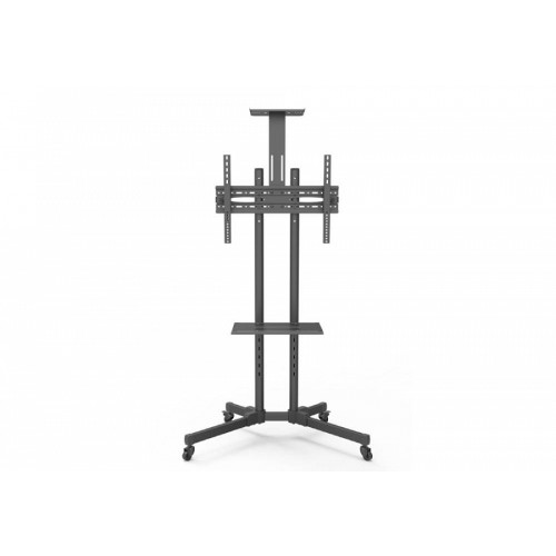 Wize Pro M55 мобильная стойка для дисплеев 32”– 65”, Max VESA 600x400 мм, высота 180 см, вертикальная регулировка, регулируемая полка для медиаплеера, полка для камеры ВКС, до 50 кг, черн Wize Pro M55 мобильная стойка для дисплеев 32”– 65”, Max VESA 600x400 мм, высота 180 см, вертикальная регулировка, регулируемая полка для медиаплеера, полка для камеры ВКС, до 50 кг, черн