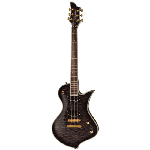 Fernandes RVLE(08)SBK электрогитара Ravelle Elite с кейсом FMC-M, See-thru black Fernandes RVLE(08)SBK электрогитара Ravelle Elite с кейсом FMC-M, See-thru black