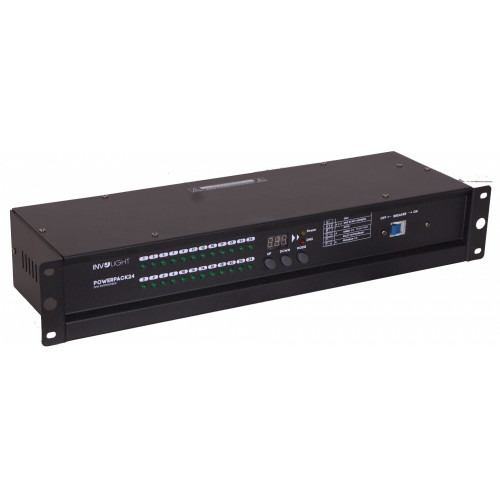 Involight PowerPack24 блок прямых включений, 24 каналов, сигнал управления DMX512 Involight PowerPack24 блок прямых включений, 24 каналов, сигнал управления DMX512