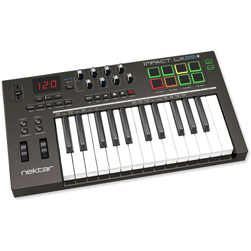 Nektar Impact LX 25+ USB MIDI клавиатура, 25 клавиш, совместимо с Mac/ PC/ iPad/ ПО Bitwig 8-Track Nektar Impact LX 25+ USB MIDI клавиатура, 25 клавиш, совместимо с Mac/ PC/ iPad/ ПО Bitwig 8-Track
