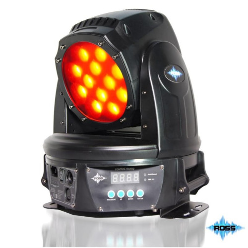 Ross Mobi LED Wash Zoom RGBW 12x12W вращающаяся голова светодиодная RGBW 12 x 12Вт Ross Mobi LED Wash Zoom RGBW 12x12W вращающаяся голова светодиодная RGBW 12 x 12Вт