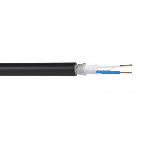 Wize WMC22100P кабель балансный микрофонный 100 м, 22 AWG, 0.34 мм2, диаметр 6.5 мм, экран, медь 19 x 0.15 мм, черный, бухта Wize WMC22100P кабель балансный микрофонный 100 м, 22 AWG, 0.34 мм2, диаметр 6.5 мм, экран, медь 19 x 0.15 мм, черный, бухта